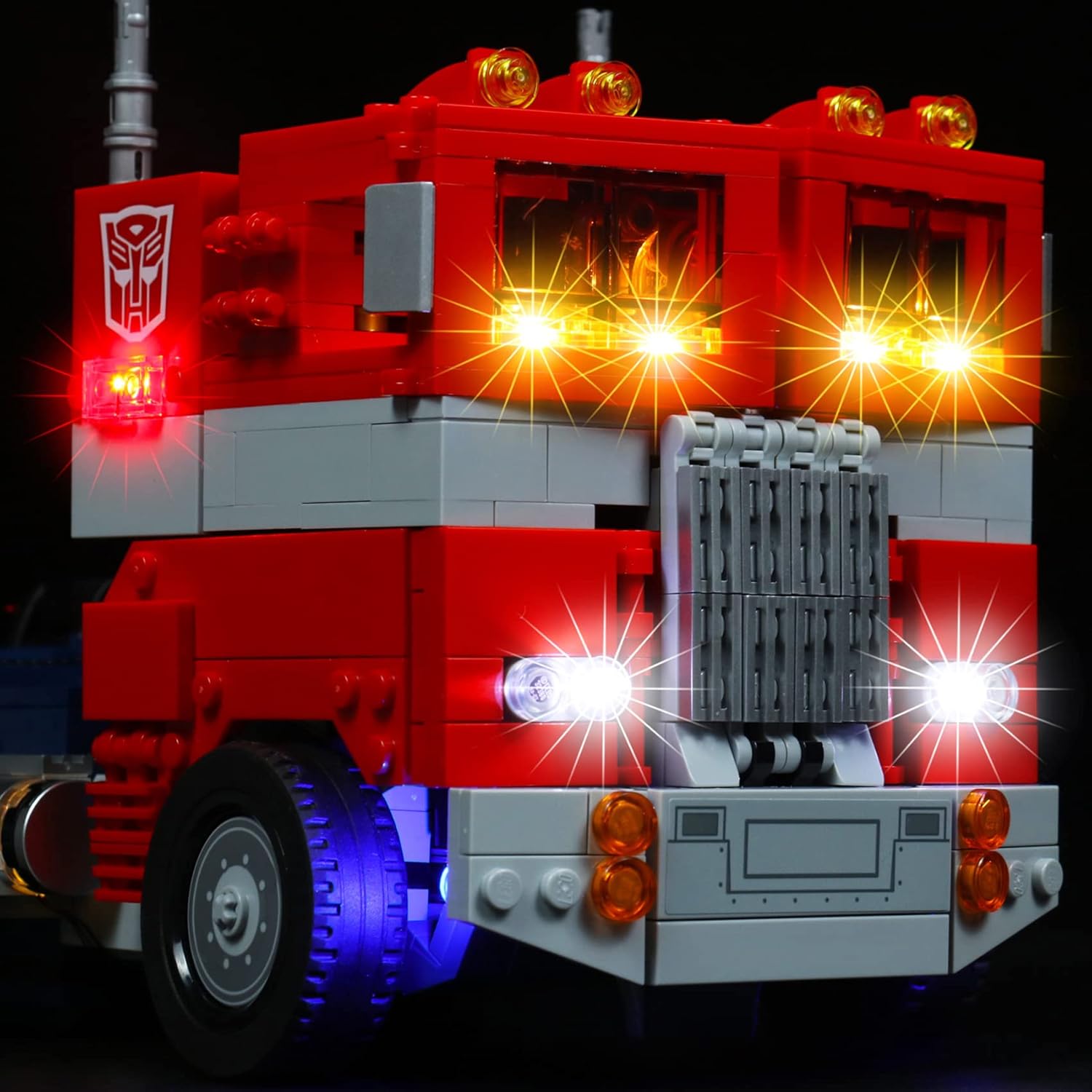 LED Lighting Kit Compatible with Lego 10302 Transformers Optimus Prime Building Set - Lights Only - Decoration LED Light Kit without Building Block Model (Basic Version)