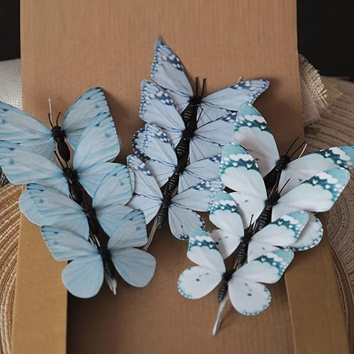 Miniatura 6 de Daelyn Decoración de pared de mariposa 3D, manualidades, decoración de mariposa, adecuada para el hogar, arreglo floral, boda, fiesta, regalo de