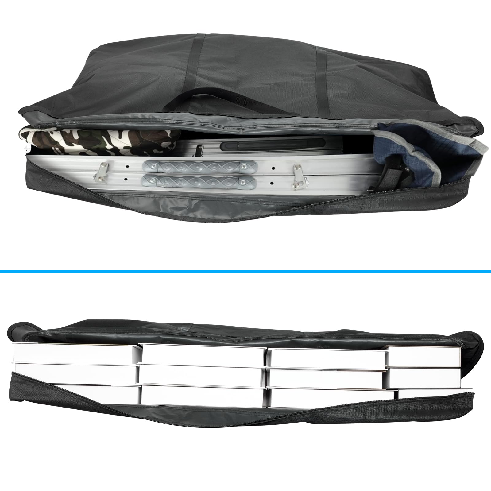 Bolsa de almacenamiento plegable para mesa de camping, bolsa de mesa plegable de tela Oxford 600D, bolsa de transporte para pícnic, bolsa de almacenamiento impermeable para mesa de jardín, 94