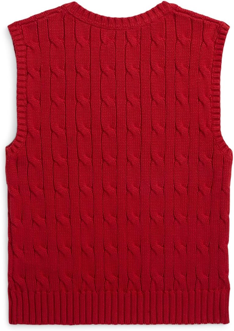 Polo Ralph Lauren Boys' Cable-Knit Cotton Sweater Vest (Toddler/Little Kid)