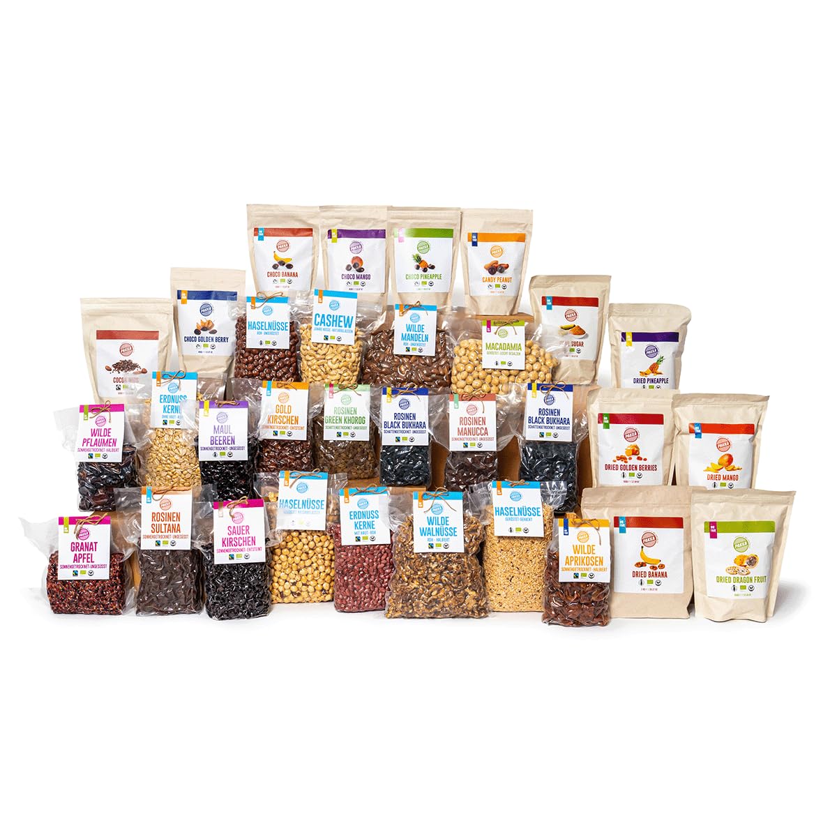 PAKKA Bio Haselnüsse Granulat nature, gehackt und geröstet, 1kg, Öko & Fair, direkt hergestellt und abgefüllt vom Produzenten in Sugdidi, Georgien, vegan 1000g (1er Pack)