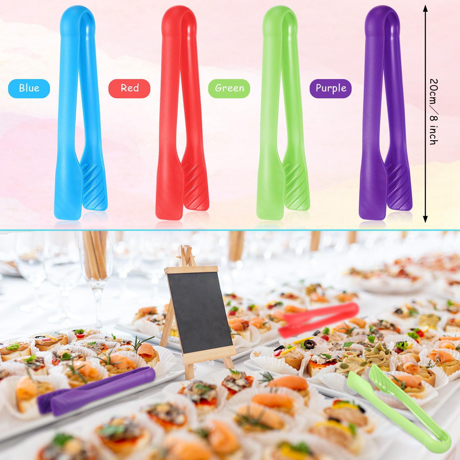 Amazon | CHENGU 8個セット マルチカラートング ミニプラスチック