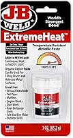 Vista 1 de J-B Weld 37901 ExtremeHeat - Pasta metálica resistente a altas temperaturas, 3 oz