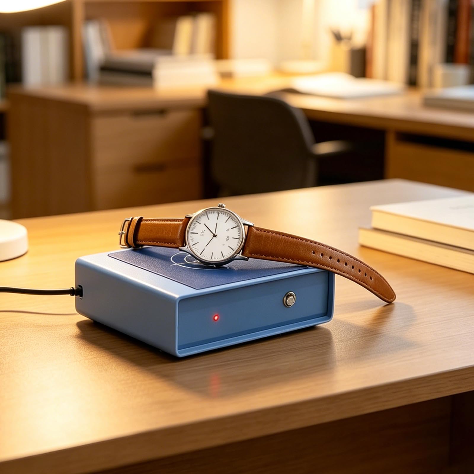 Desmagnetizador de relojes con brújula de 220 V | Desmagnetizador profesional mecánico reloj de pulsera máquina de cuarzo herramienta de reparación para relojero, reparación