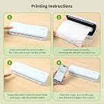 Thermal Printer Paper 8.5''x11'' US Letter Size, 4 Rolls, 100 Sheets, Thermal Paper Quick-Dry, Advanced Clear Printing, Compatible with Gloryang & JADENS PD-A4 Thermal Printer