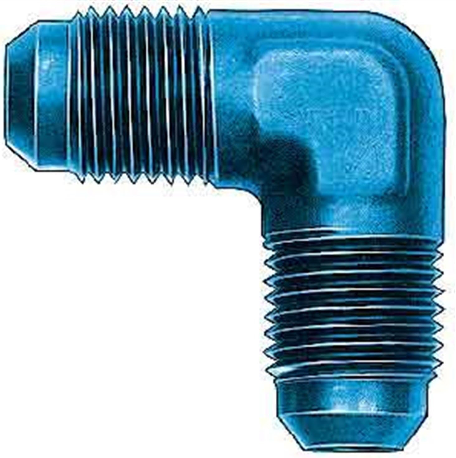 Aeroquip FCM2186 Blue Anodized Aluminum -03AN 90-Degree Coupler