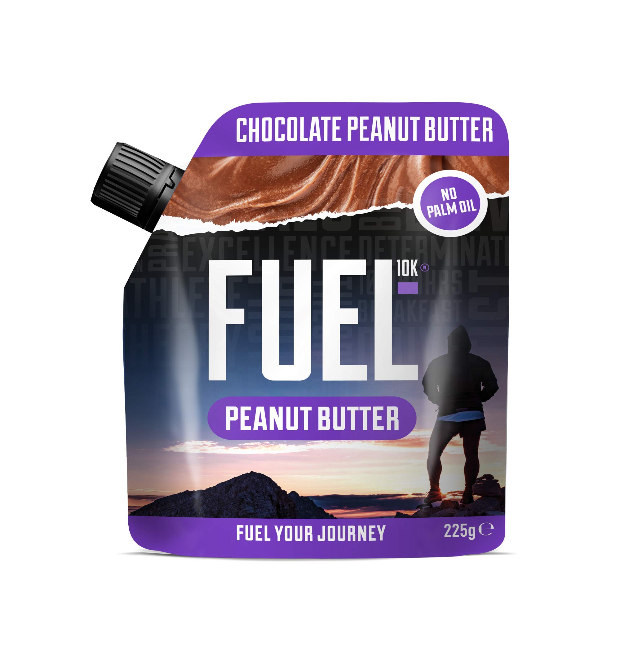 FUEL 10K Chocolate Peanut Butter Squeeze + Go, 8 x 225g