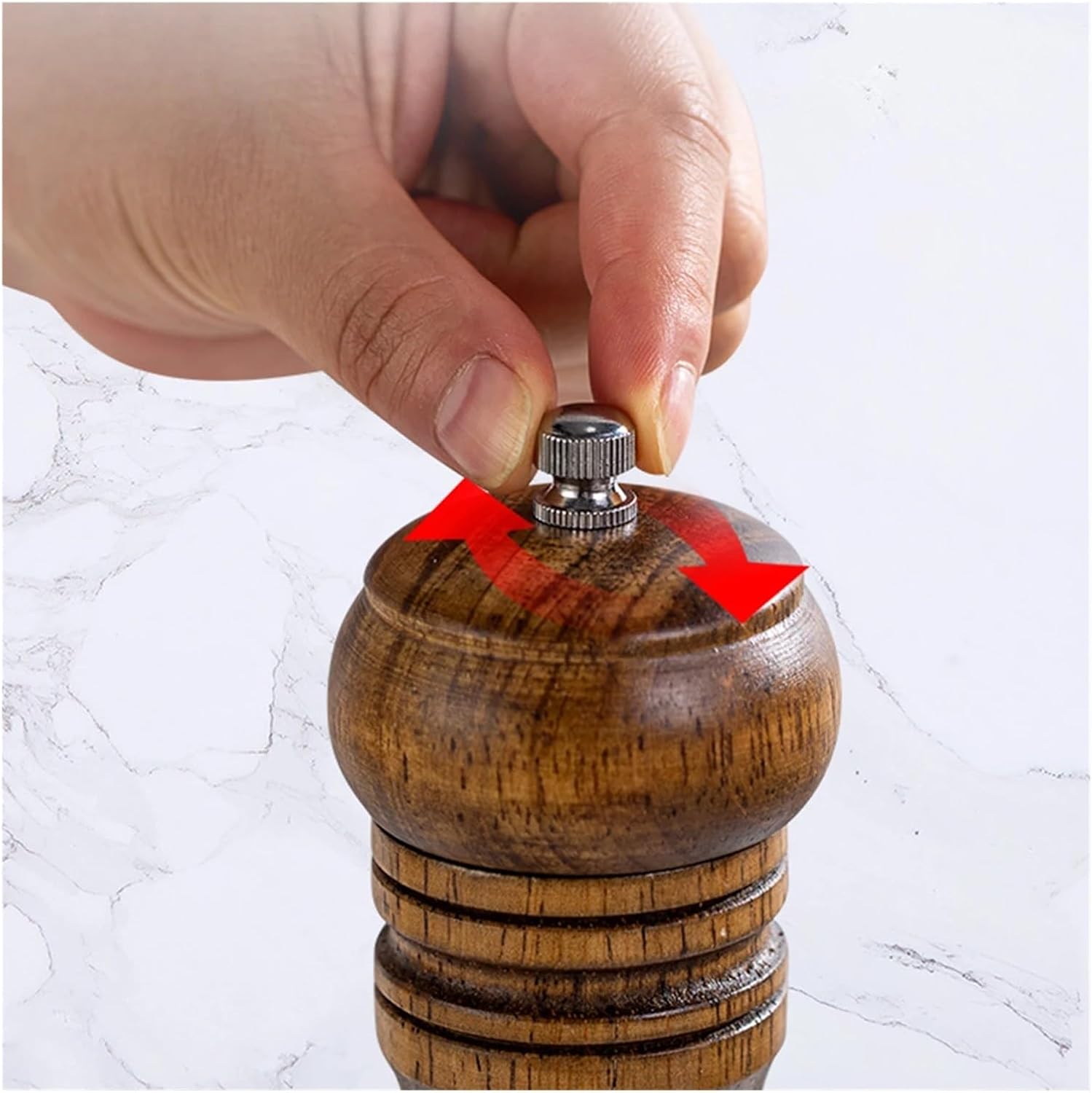 1PC Manual 5 inch 8 inch 10 inch grinder; pepper grinder; oak wood; Sichuan pepper; freshly ground pepper powder(Light green)