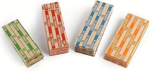 Miniatura 7 de L LIKED Paquete de 100 envolturas de monedas planas a rayas 100 surtidos