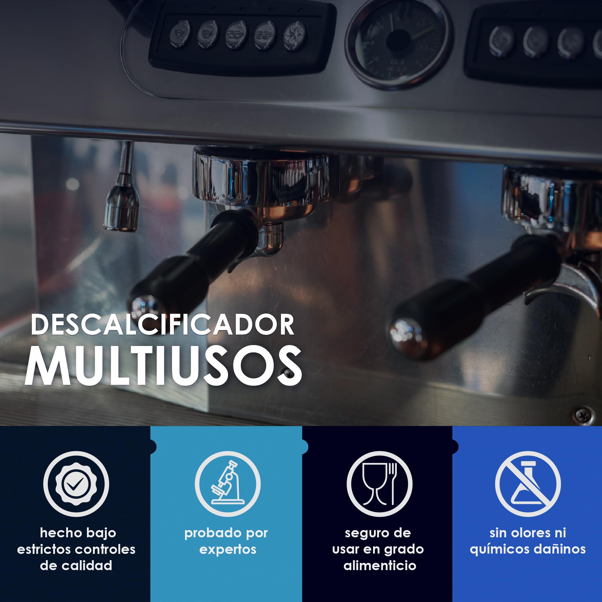 Descalcificador Cafetera 1L Liquido Antical Compatible con Delonghi Nespresso Dolce Gusto Krups Philips Cecotec Limpieza Cafetera Elimina Cal Formula Natural con Acido Citrico | AGUALAB