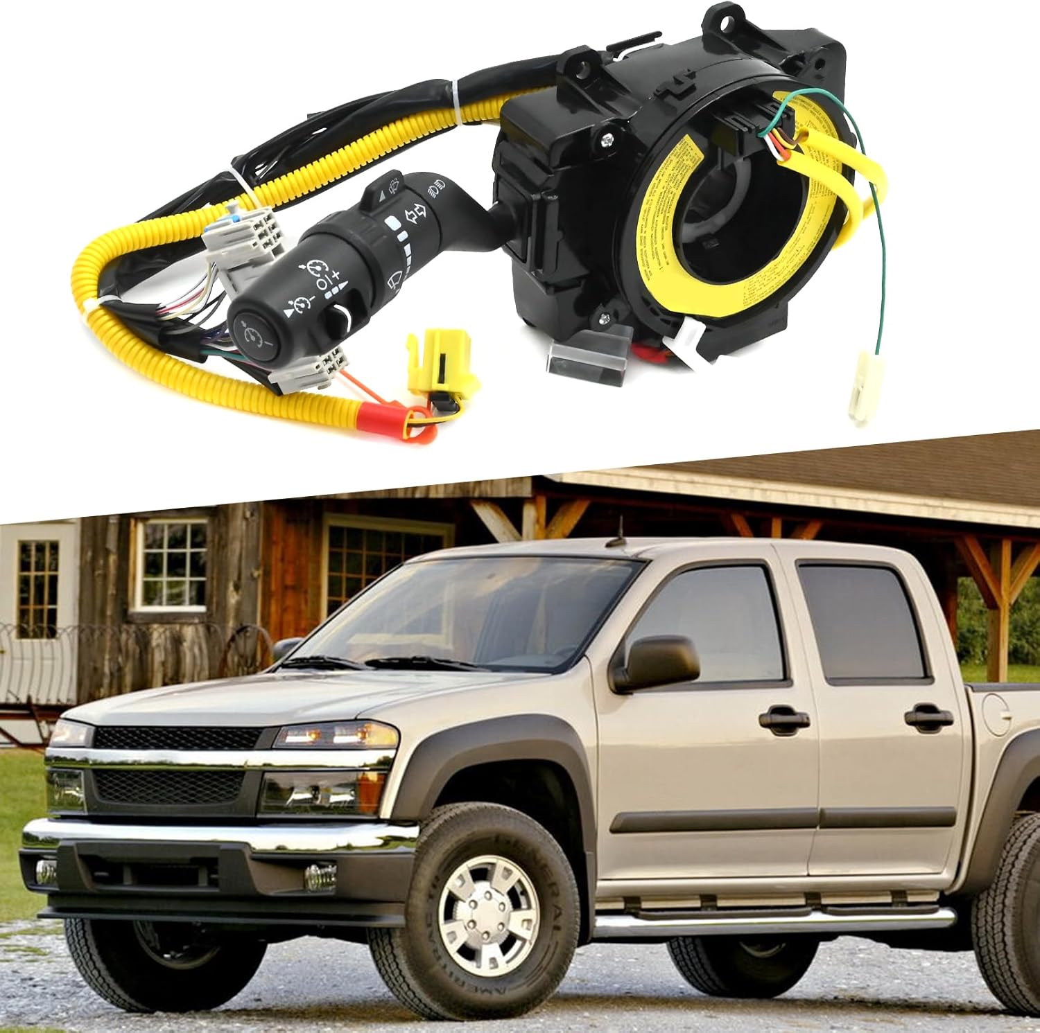 15135023 Multi-Function Switch for Turn Signal Windshield Wiper Washer Lever Cruise Control Replacement for Chevrolet Colorado 2004 2005 2006 Replace 15190614