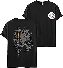 Khakey New Cotton Tshirt for Mens | Black Color Anime Printed Tshirts | Front & Back Printed Stylish Half Sleeve Tshirts