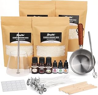 Candle Making Kit for Beginners, Soy Wax Candle Making Supplies with Nat...