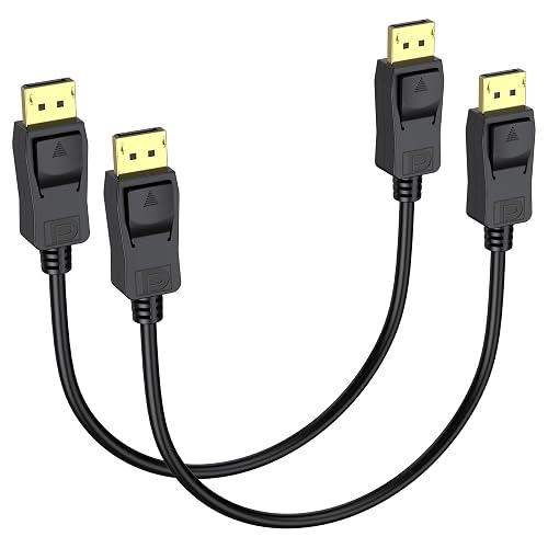 MOSIMLI DisplayPort Cable 1 FT 2-Pack