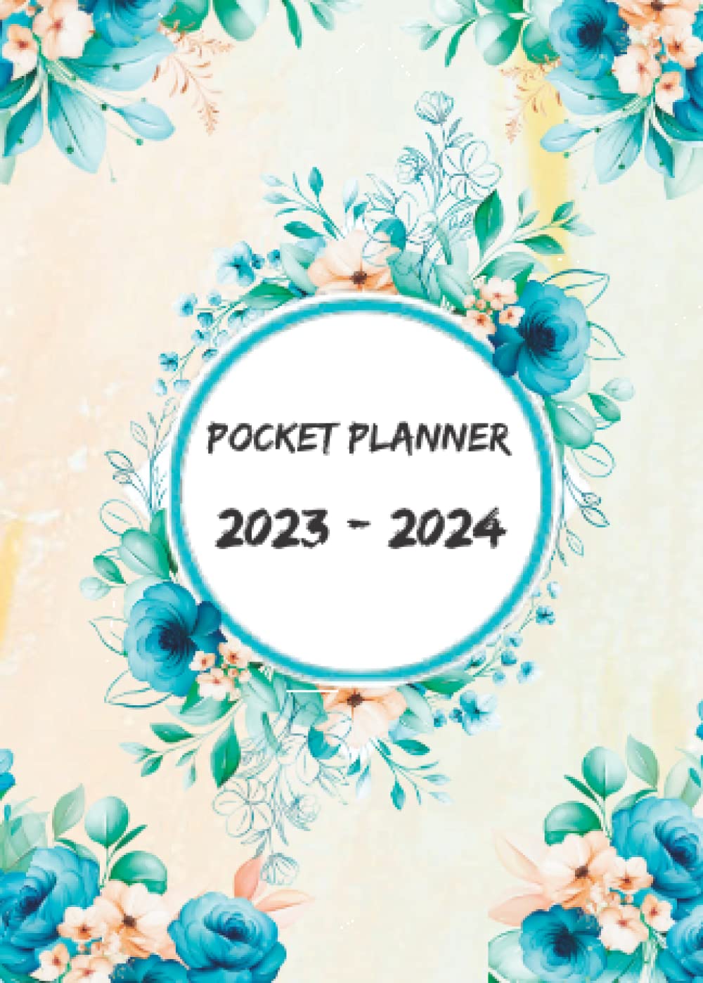 20232024 Pocket Calendar 2 year WaterColor FLoral Monthly Planner