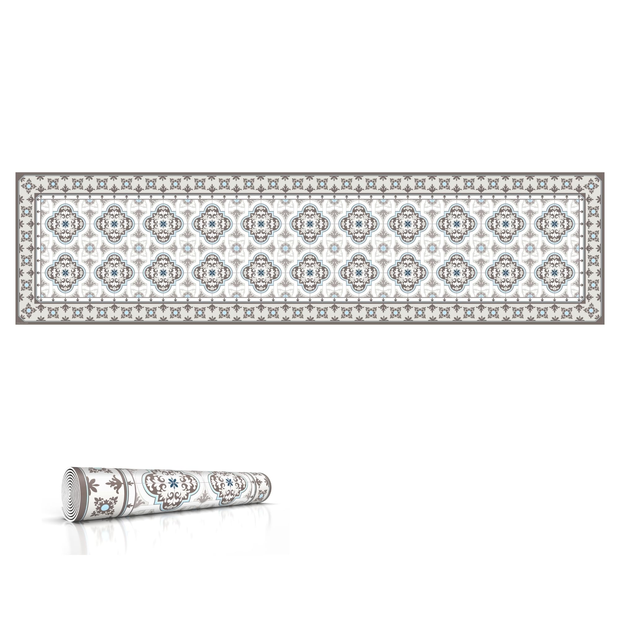 IRI-GIRI Salvamanteles decorativos y caminos de mesa de cocina con asas de calor hasta 365 F, antideslizante, lavable a mano y conveniente para platos calientes y ollas, 53 x 13 pulgadas, Toscana 7253