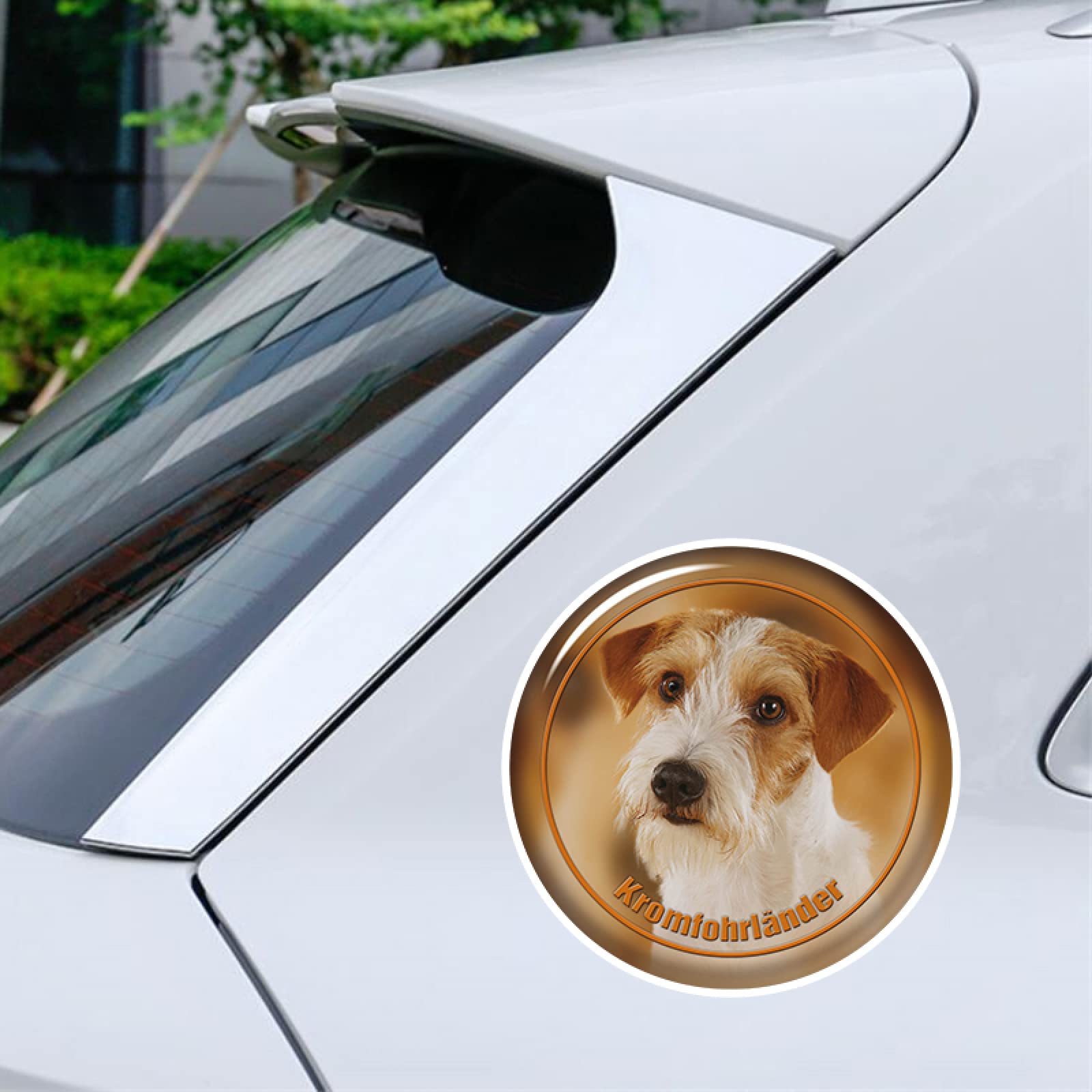 Amazon クロムフォルレンダー犬の動物のデカール車のステッカーpvcデカールバンパーリアウィンドウラップトップ用防水オートバイ13cm 15cm 17cm ステッカー デカール 車 バイク