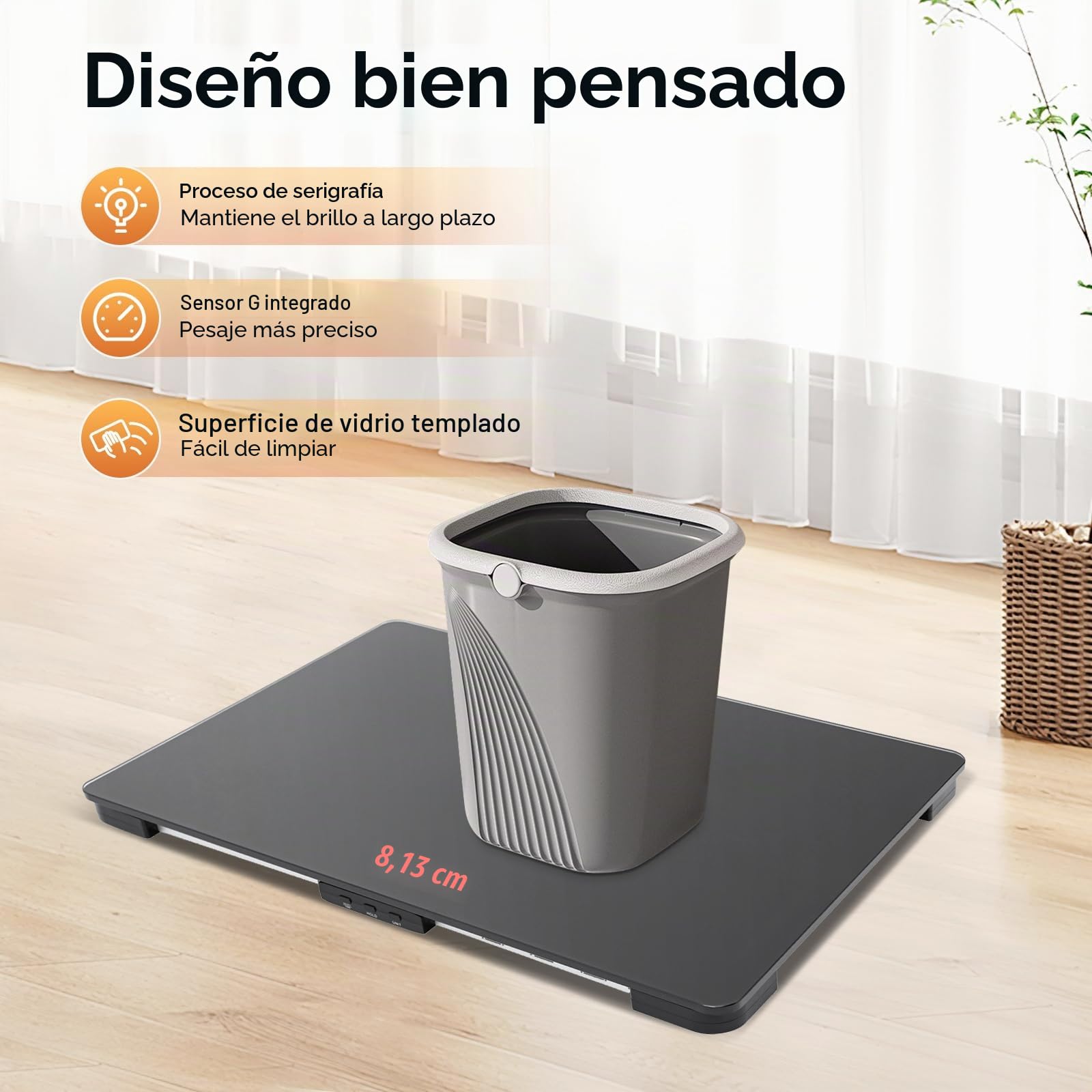 Báscula Digital para Mascotas Con Pantalla LCD - A Medida para Perros Grandes, Color Negro, Adecuada para Perros Más Grandes