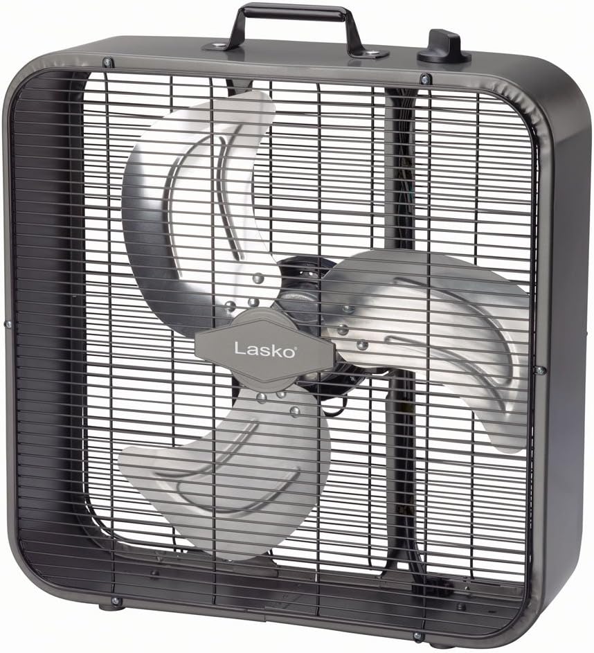 Lasko B20725 Metal Box Fan, 20-Inch