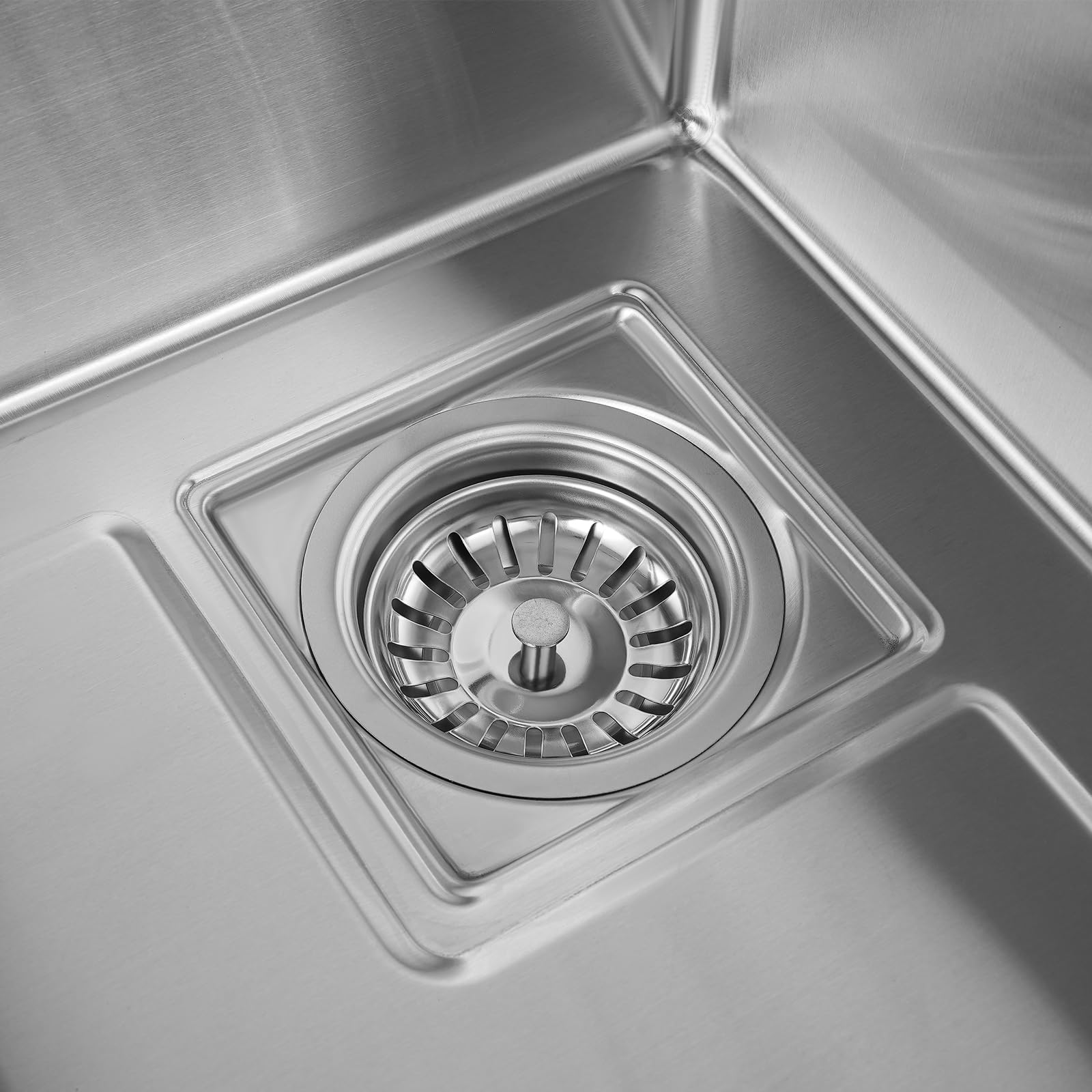 Lavandino da cucina a cascata, lavello in acciaio inox, lavelli per la casa, lavello integrato con rubinetto rimovibile