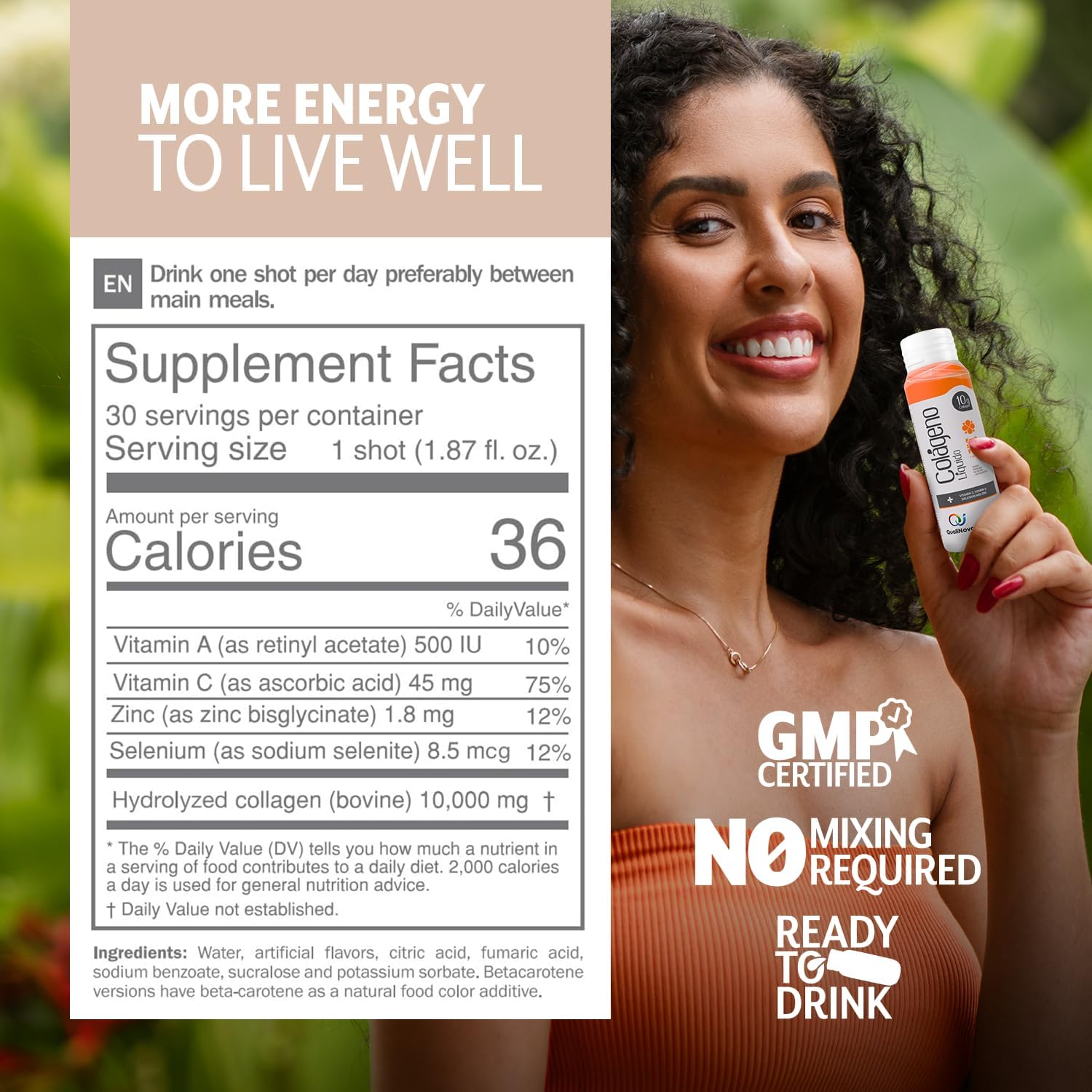 Hydrolyzed Liquid Collagen for Women & Men (30 Pack) –3X Faster Absorption, 10g Collagen Drink for Anti-Aging, Hair Growth & Joint Support- Individual Shots- 6 Tropical Flavors - Image 7