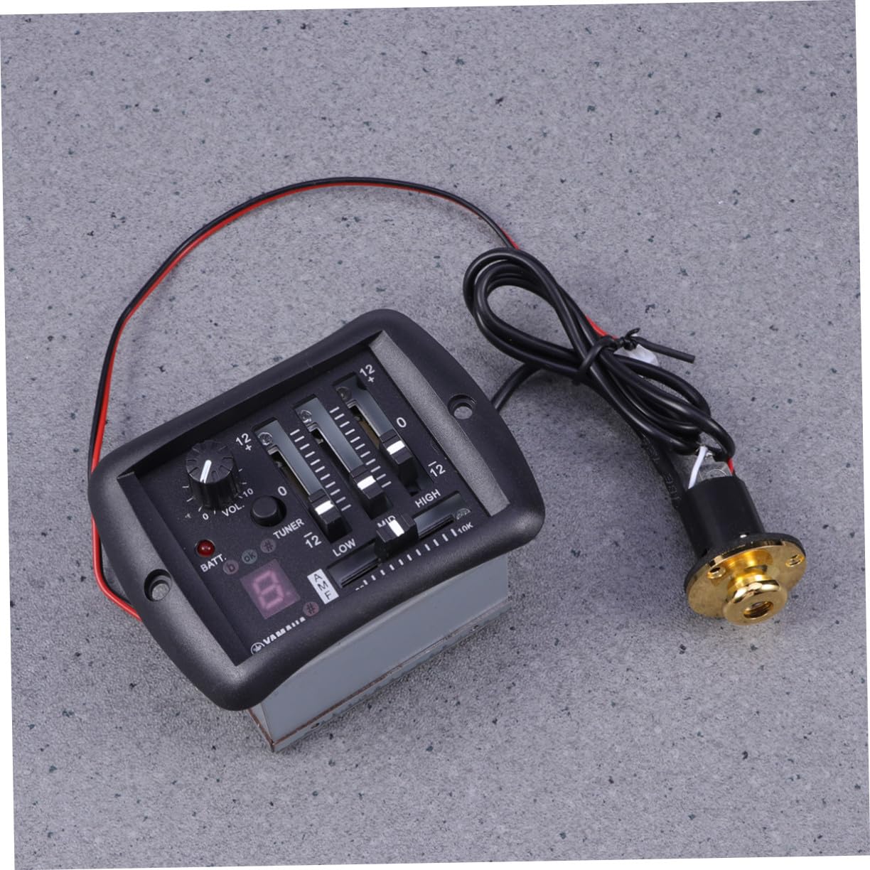 Band Gitarren equalizer Pickup Vorverstärker mit Integriertem Stimmgerät und Lautstärkeregler Akustischer Gitarren preamplifier mit Goldfarbenem Geeignet für