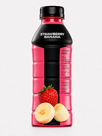 Armor Sports Body Hydration Drink 20oz, 18 CT Variety Pack, Strawberry Banana, Orange Mango, Fruit Punch, Packed With B Vitamins and Antioxidants