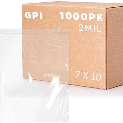 Vista 39 de GPI - 15 x 15 pulgadas, paquete de 100 bolsas de plástico transparente con cierre resellable, grandes, a granel de 2 mil de grosor, fuertes