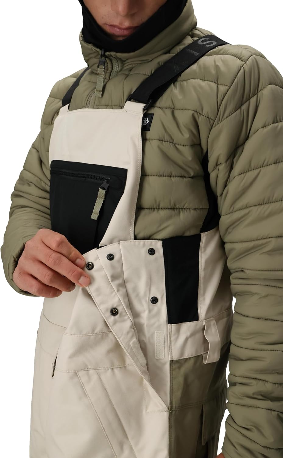 686 Men's Hot Lap Bib - Insulated Thermal Clothing with Horshoe Hem & Adjustable Straps - Water & Weather Resistant