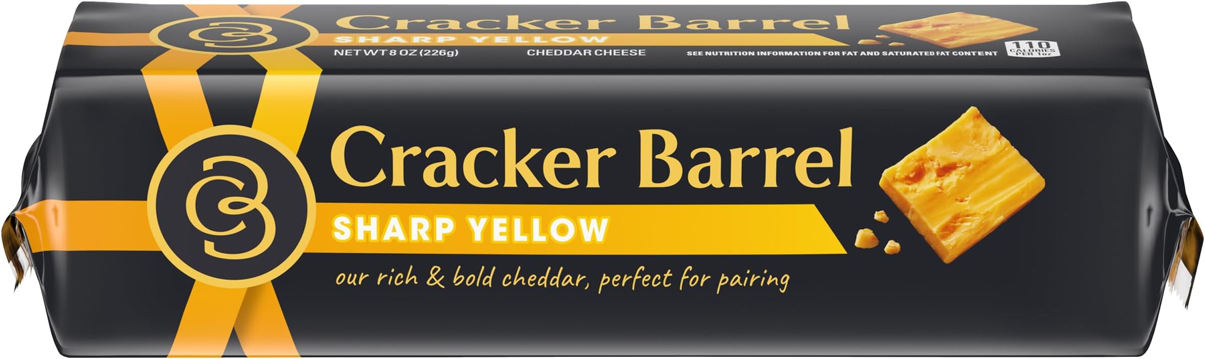 Cracker Barrel Sharp Cheddar Cheese Chunk (8 oz Block)
