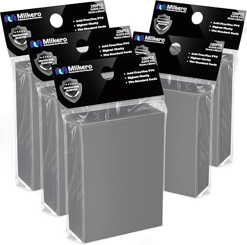 500 Count Card Sleeves, Matte Magic Card Sleeves, Smooth Shuffle & Tear Resistant, Fit for MTG, TCG, CCG (Silver)