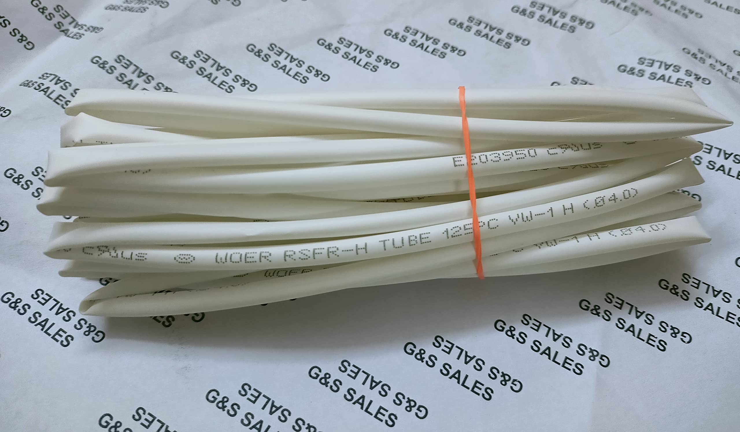 G&S SALES White 4mm Diameter Heat Shrink Tube 5 Meters of Polyolefin 2:1 Sleeve for Wrap (White, 4mm) (B0C2Z19SHX) Amazon Price History, Amazon Price Tracker
