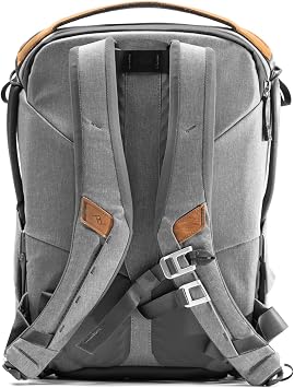 Peak Design Everyday Backpack 20L, Ash, MagLatch Top, Dual Side Access, FlexFold Dividers, Fits 15 Laptop, For Camera Carry, Daily Commutes or Travel, Versatile Backpack for Men and Women