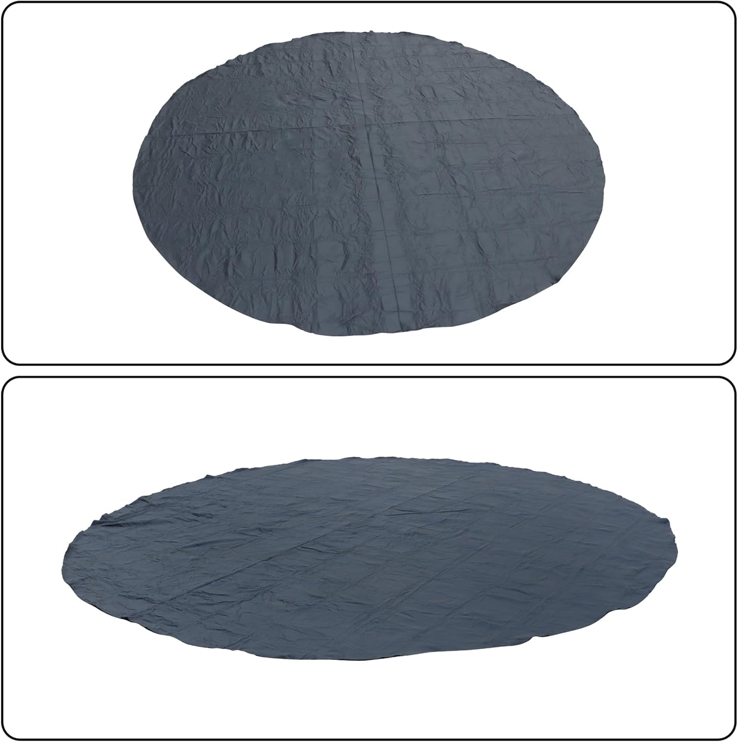 HOSTIC 18FT Round Outdoor Inflatable Hot Tub Mat Pool Liner Pad for Above Ground Pools Seamless Comfort Black