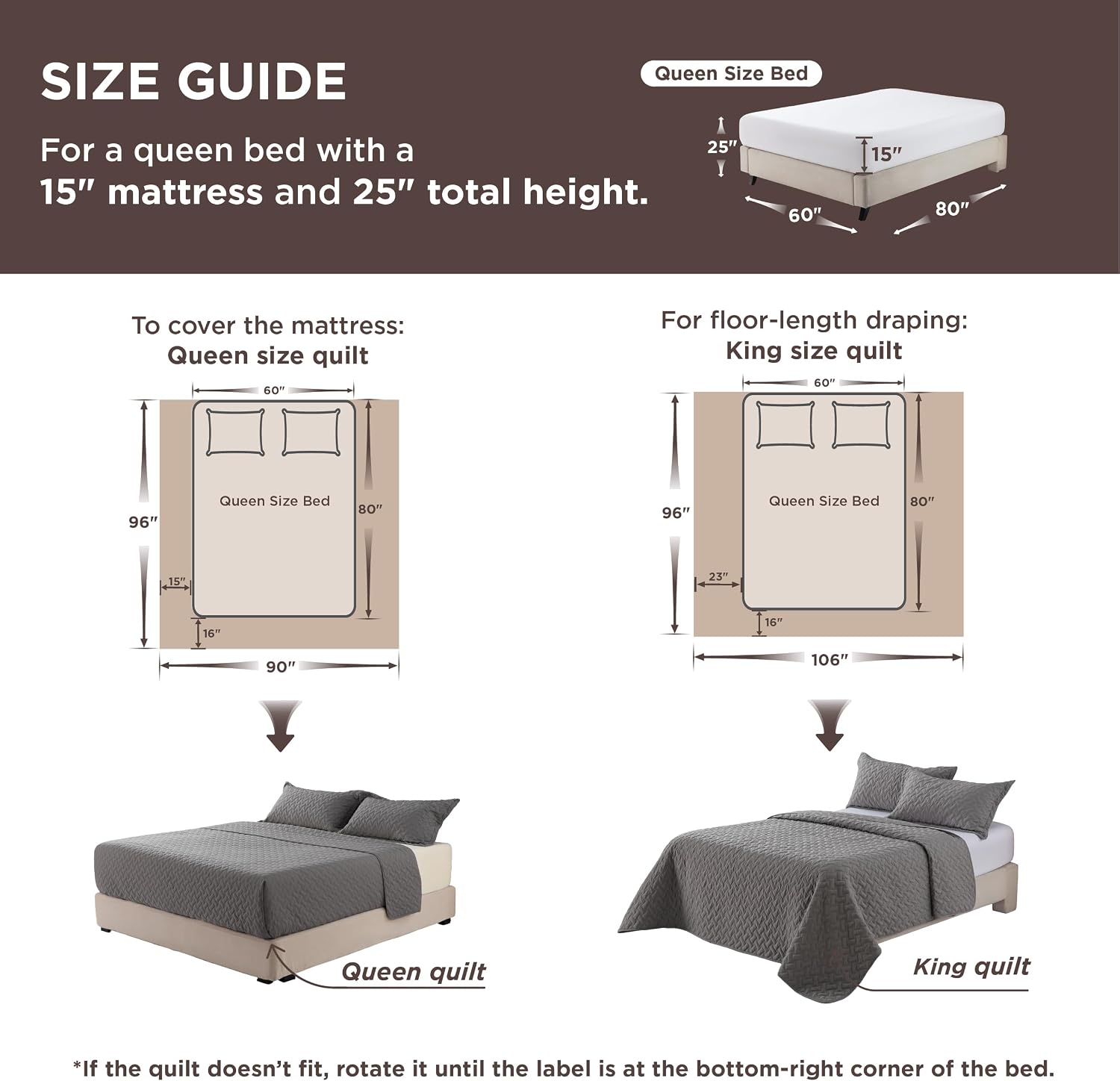 Bedsure Quilts Queen Size - Grey Bedspreads Queen Size with Basket Weave Pattern, Soft Quilt Bedding Set, Lightweight Comforter Set Coverlet for All Seasons with 2 Pillow Shams (90" x 96") image 6