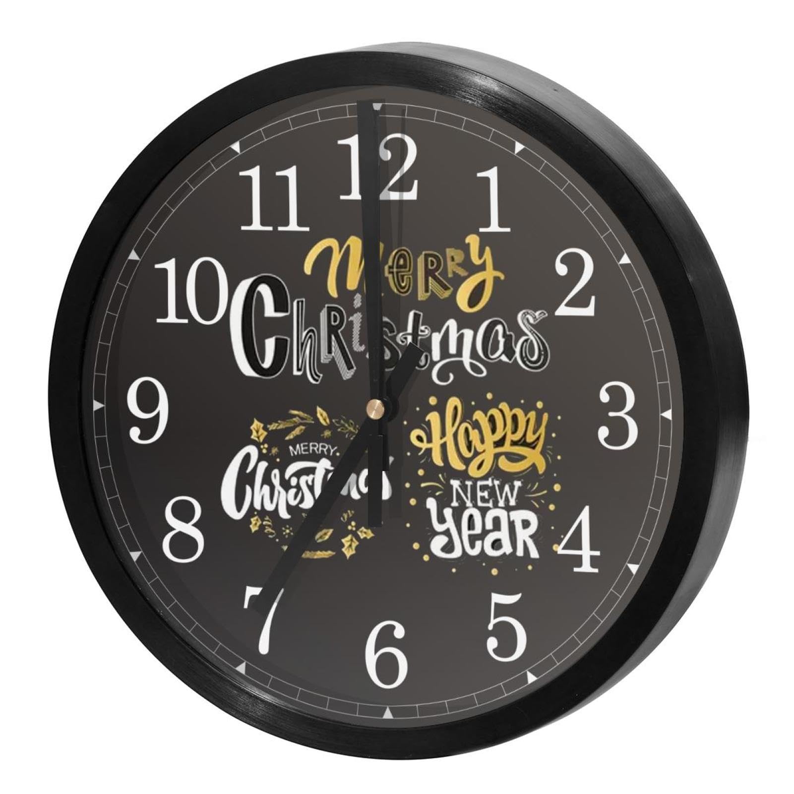 Horloge murale silencieuse contre les bruits de tic-tac pour chambre et bureau calme