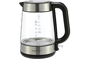 Amazon Basics 1.7L Instant Water Boiler Kettle with Auto Shut-Off, Rapid Heat...
