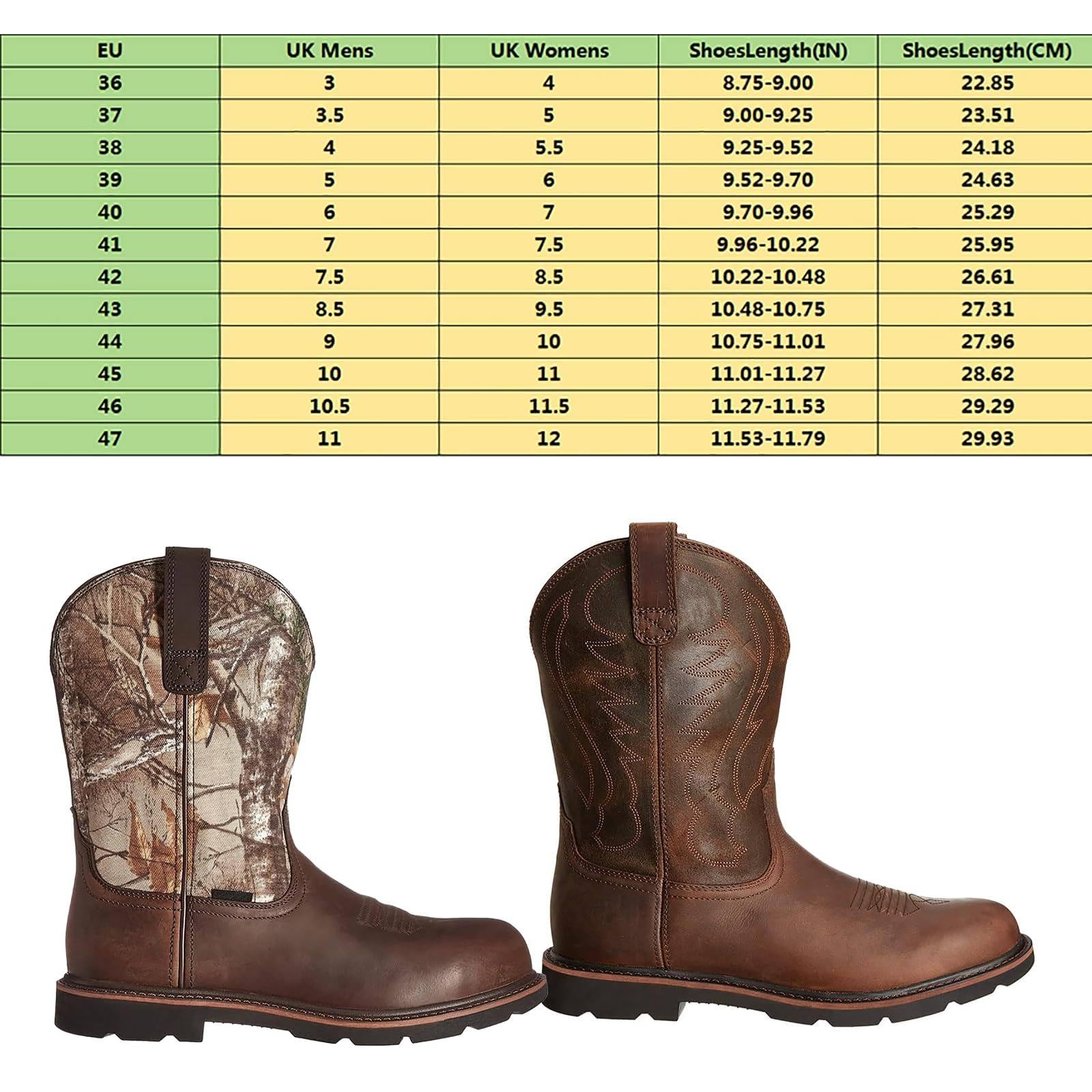Reitstiefel, Western-Cowboystiefel, Bestickter Schlupfstil, Mittelrohr | Runder Kopf | rutschfest, Atmungsaktiv, Vintage-Stiefel FüR Herren Und Damen,A-42