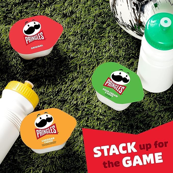 Miniatura 7 de Pringles Snack Stacks! Paquete variado de patatas fritas, originalcrema agria y cebollaqueso cheddar - paquete de 18 (12.9 oz en total)