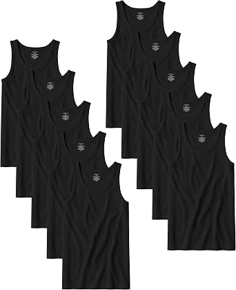 Andrew Scott Mens A Shirt Tanks | Cotton Tank Top Athletic Undershirts | Multi Packs & Colors