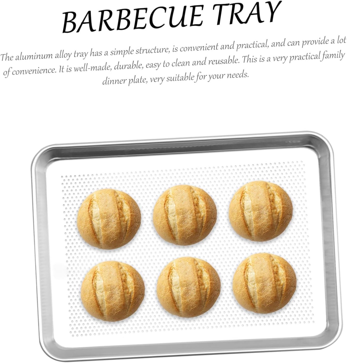 Ciieeo Rustproof Bake Pan Oven Pans Lid Dish Roasting Rack Bbq Baking Tray Kitchen Supply