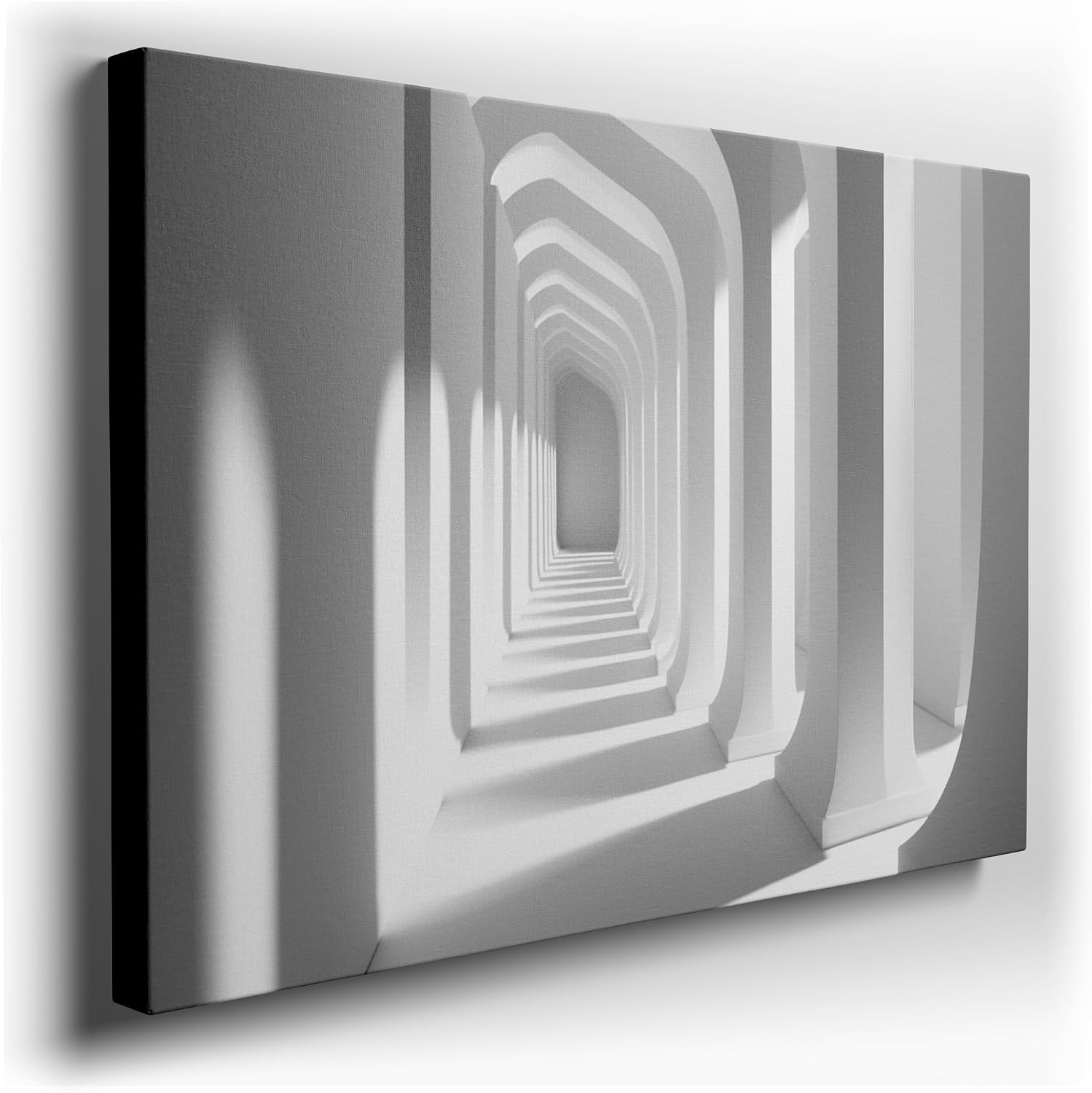 Canvas for Living room. Endless Elegance: Step Into the Infinity Corridor, 27 x 18 inch Canvas Wall Art - Ready to Hang - 69x46 cm (27x18 inch)