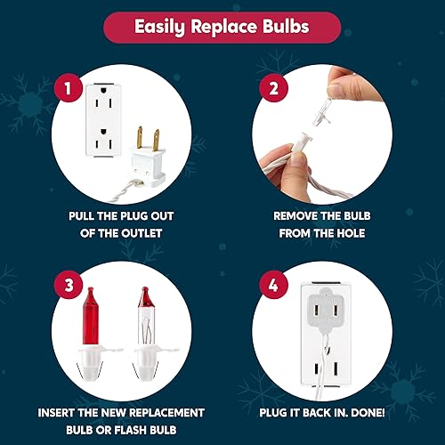 Miniatura 37 de Joiedomi Guirnalda de luces de Navidad para interiores, 300 (3 x 100) mini luces de hadas cálidas, decoración de iluminación de 64.5 pies para Blanco