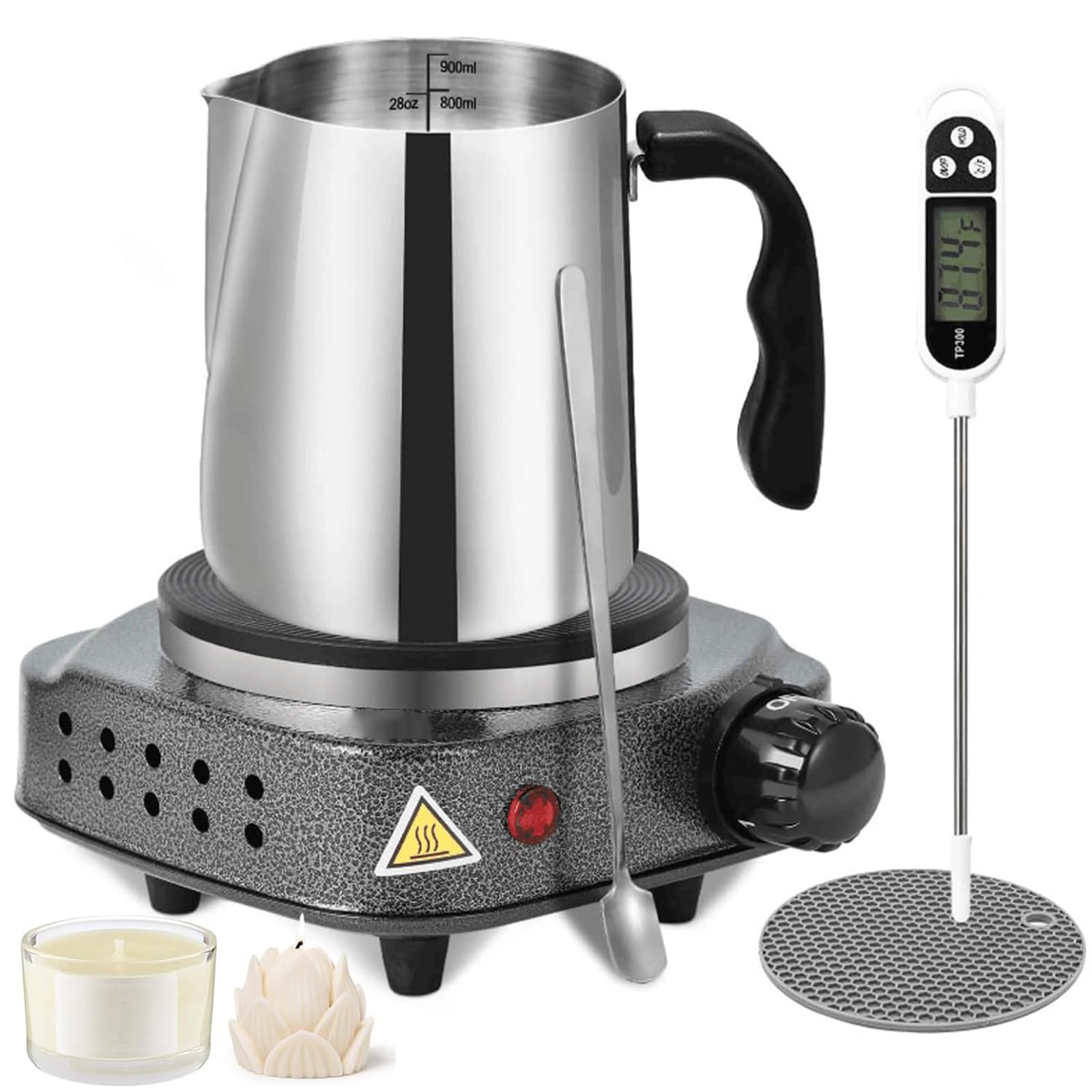 Kit fabrication bougies avec plaque électrique et pot de 900ml