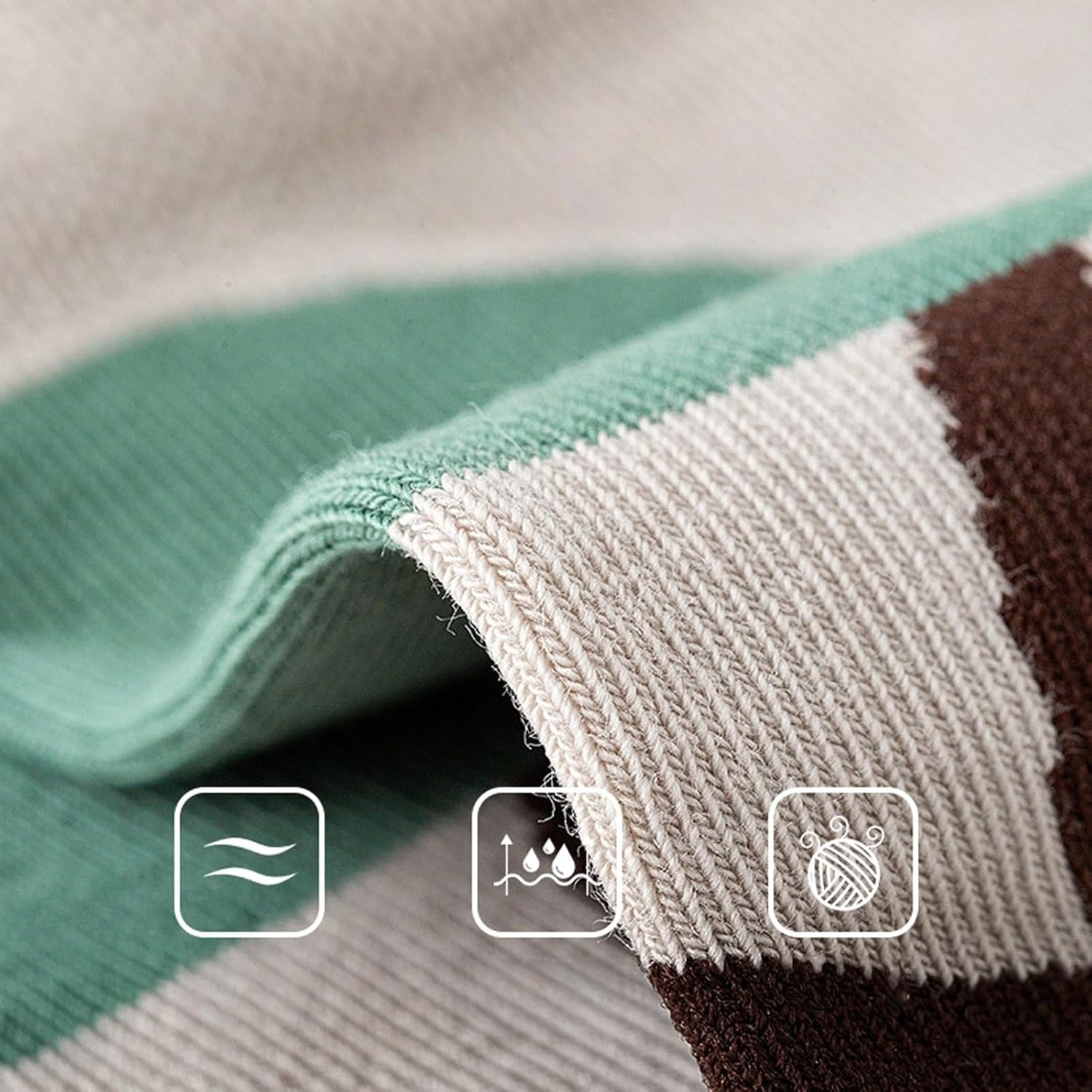 3 Pairs Unisex Crew Socks for Spring Forest Series 45
