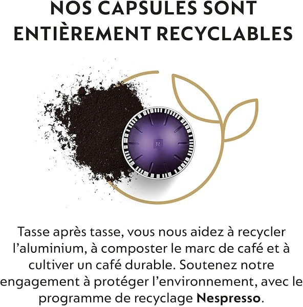Nespresso Vertuo – Bundle 50 Capsules de Café Altissio – Intensité 9 – Pour Espresso 40 ml – (5 étuis de 10) - 5