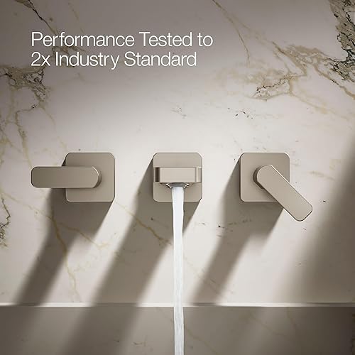 Miniatura 16 de KOHLER T27120-4-BN Parallel® - Tapacubos para lavabo de baño, níquel cepillado vibrante Vibrant Brushed Nickel,Mate negro,Latón cepillado