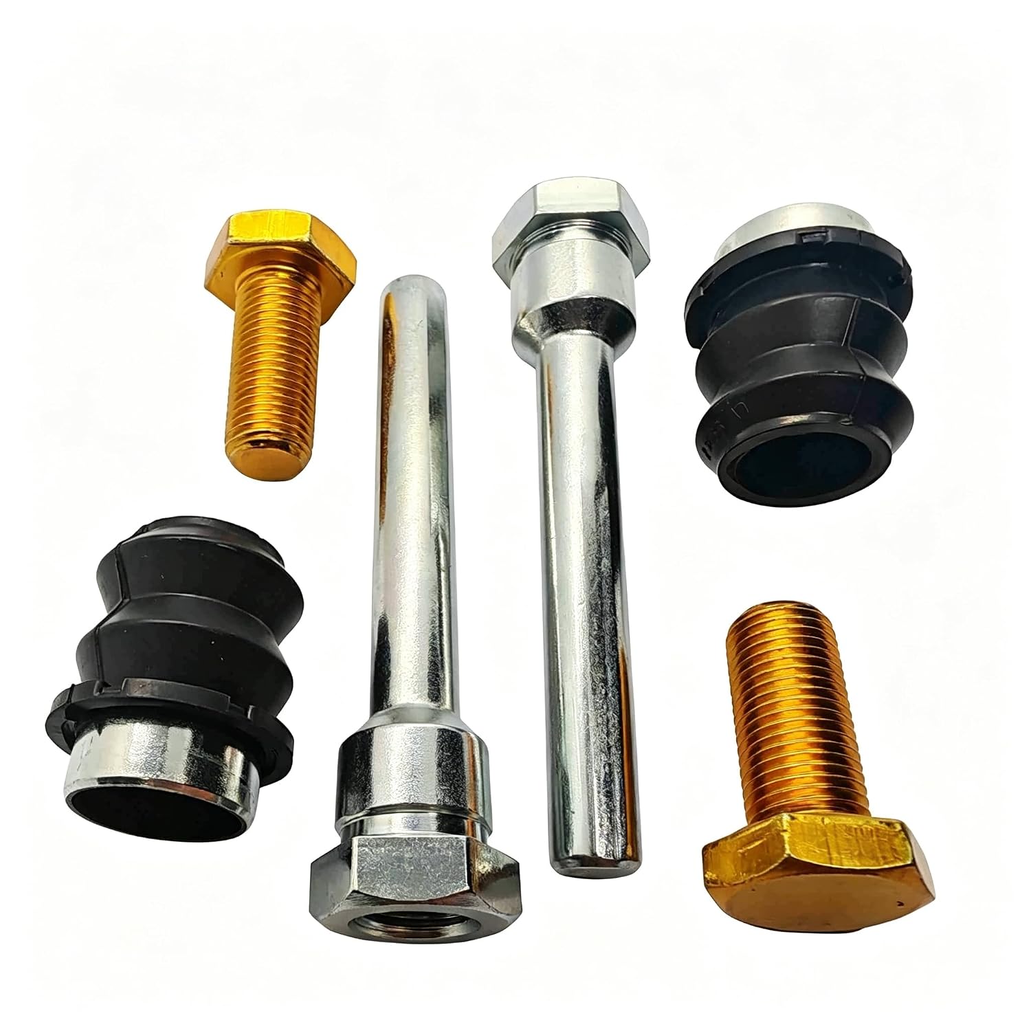 19264073 18K1863 Front Brake Caliper Guide Pin Bolt Kit, Includes Guide Pins, Bolts & Dust Boot, 16mm Thread Pitch, for Chevrolet Suburban, for Chevrolet Express Van, for GMC Yukon