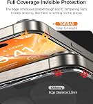 TORRAS Diamond Shield for iPhone 15 Screen Protector [ 9H+ Military-Grade Protection] Unbreakable Shatterproof Tempered Glass for iPhone 15 Full Coverage Screen Protector, 2-Pack