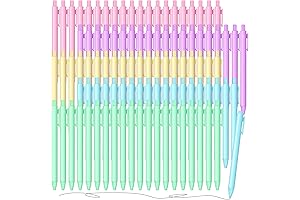 100 Pack Pens: Retractable Gel Ink Pens for Smooth Writing and Drawing